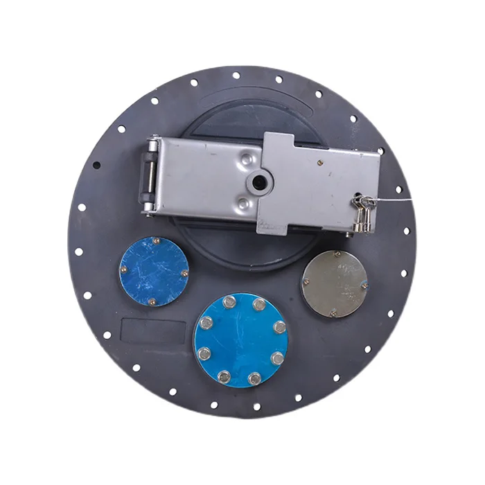 Lower assembly aluminum stainless steel European standard manhole lid tank mouth with lock oil and gas recovery modification