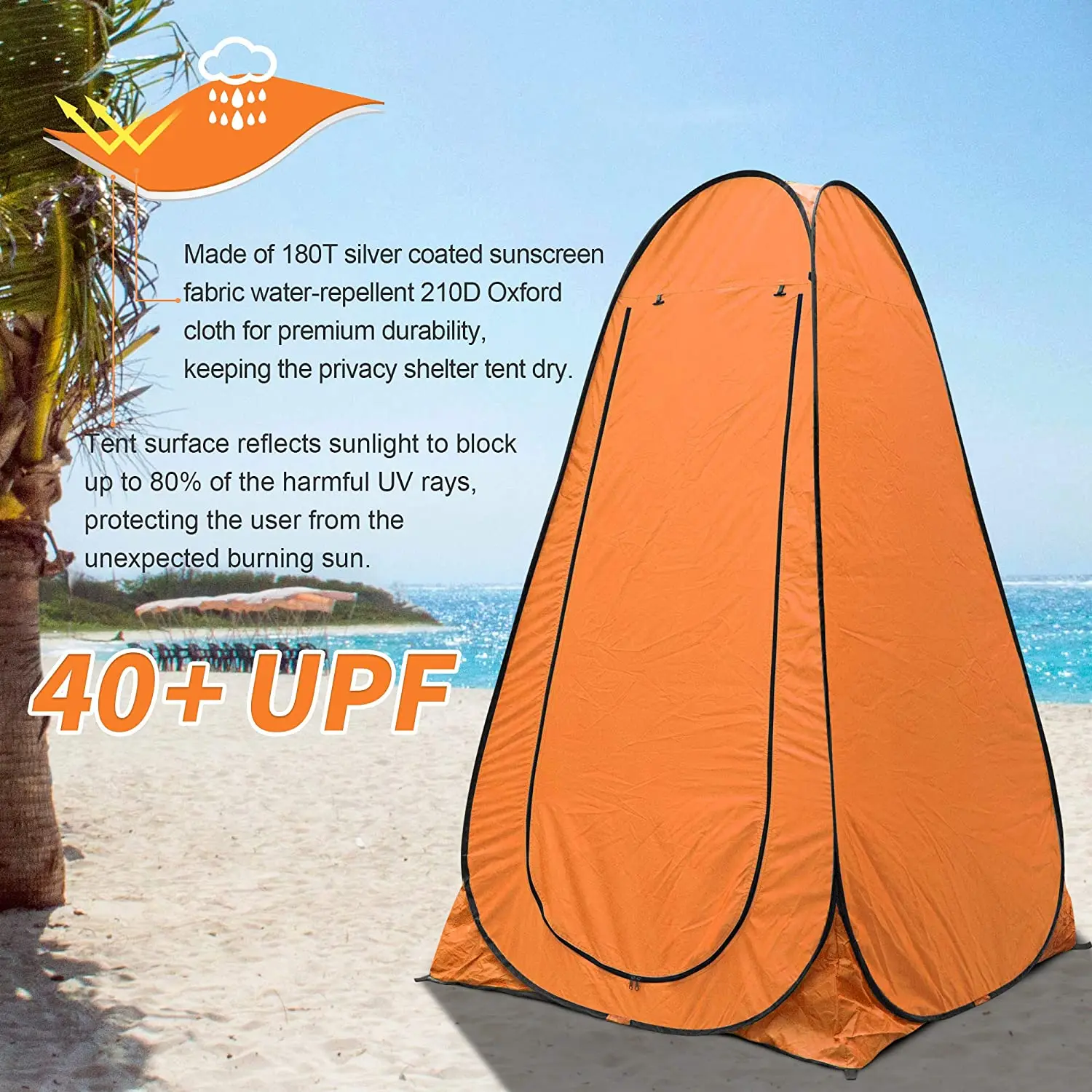 customized lightweight private fishing hiking camping dressing clothes shower tent