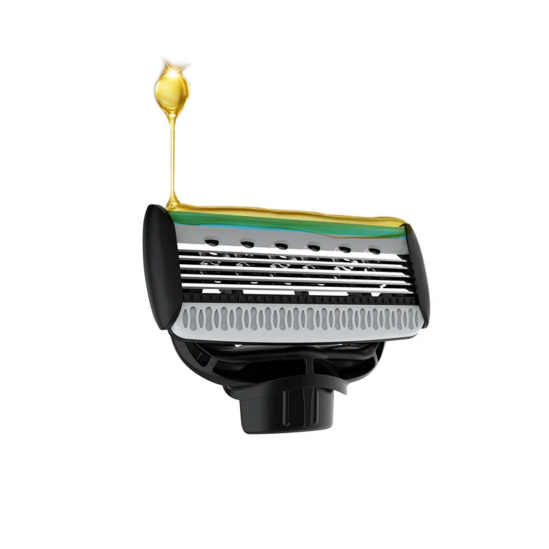 Imported Stainless Steel Razor Cartridge 5 Layers Sharp Blade with Coating for Face