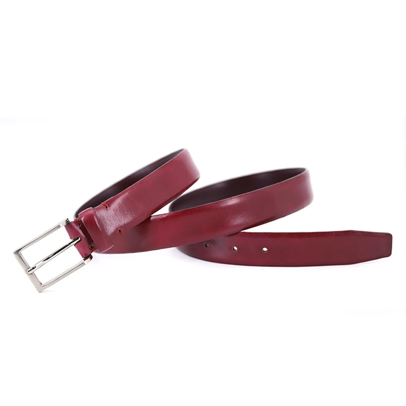 leather belts for men genuine fashion design factory high quality 100% real leather belts