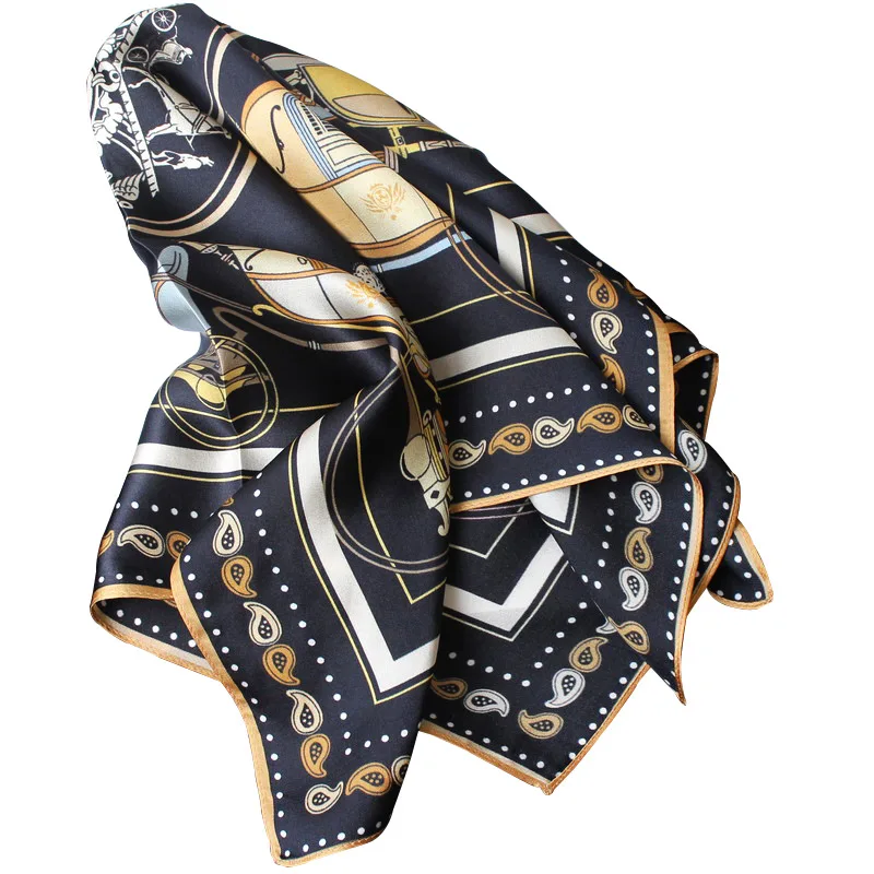 Otherworldly Elegant Hair Silk Scarf Luxury Scarf Women Real Silk Made in China