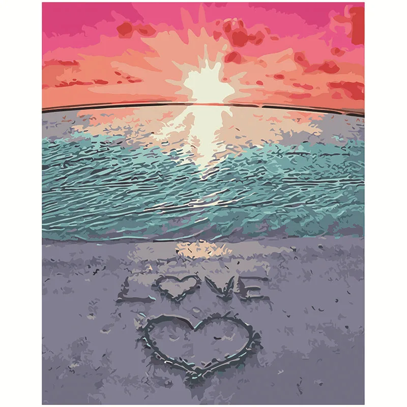 Best Quality DIY Oil Painting for Gift Home Wall Decor DIY Custom Flower Scenery Paint By Number