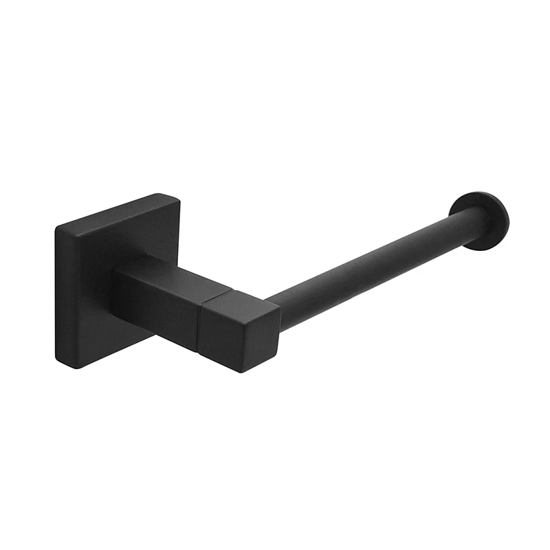 KAIIY Matt Black Wall Mounted Bathroom Accessories Home Decoration Glass Tumbler Holder Bathroom Cup Holder Tumbler