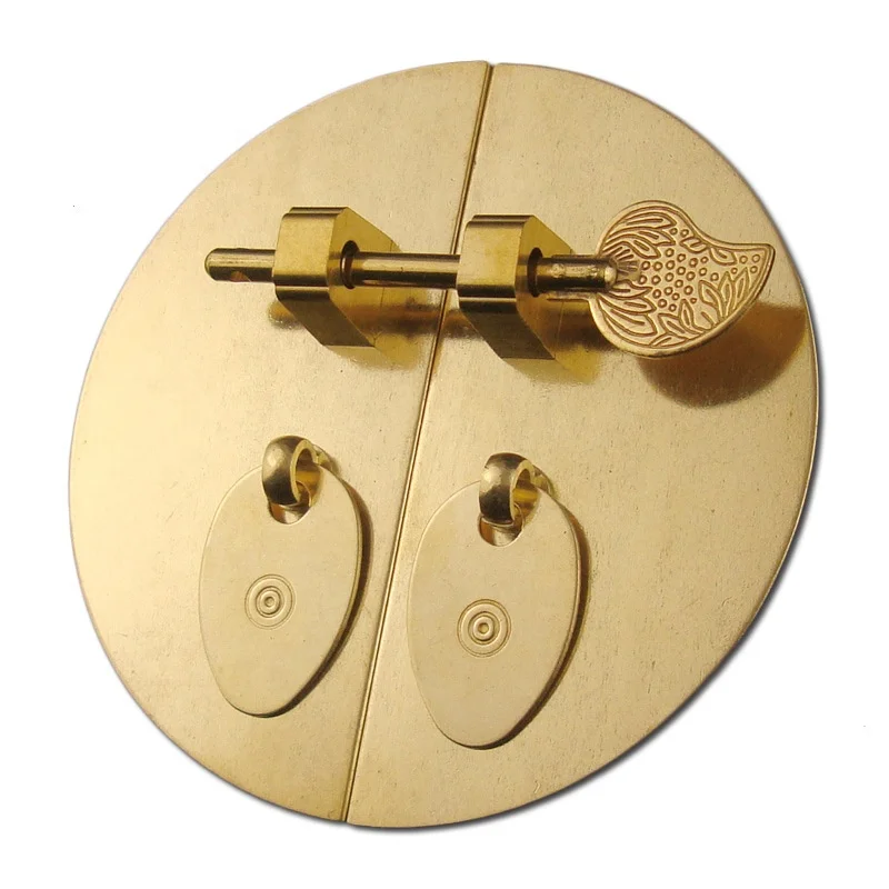 Archaize мебель книжный шкаф шкафчик дверь шкафа из чистой меди Гладкий Круглый Светлый замок носовая Шпилька круглая