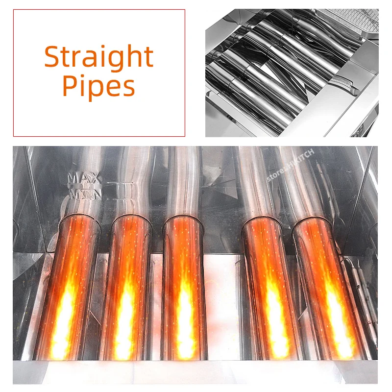 Floor stand gas deep fryer 23CJB commercial large capacity 23L thermostat LPG single tank frying cooker chicken fries in canteen