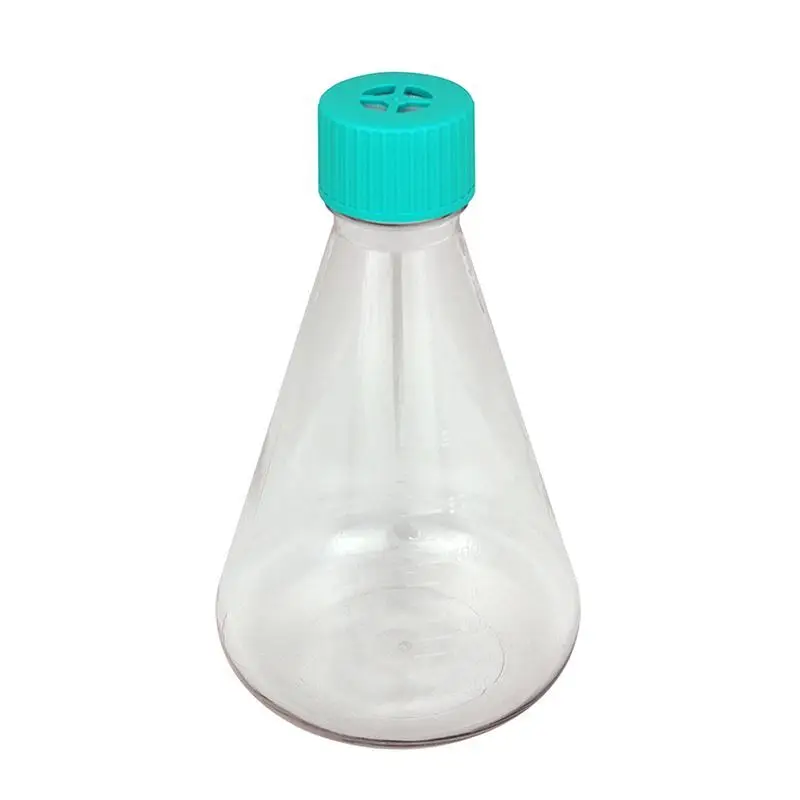 chemistry lab supplies Shake Bottles Sterile Conical Erlenmeyer Shake Flask for Cell Culture