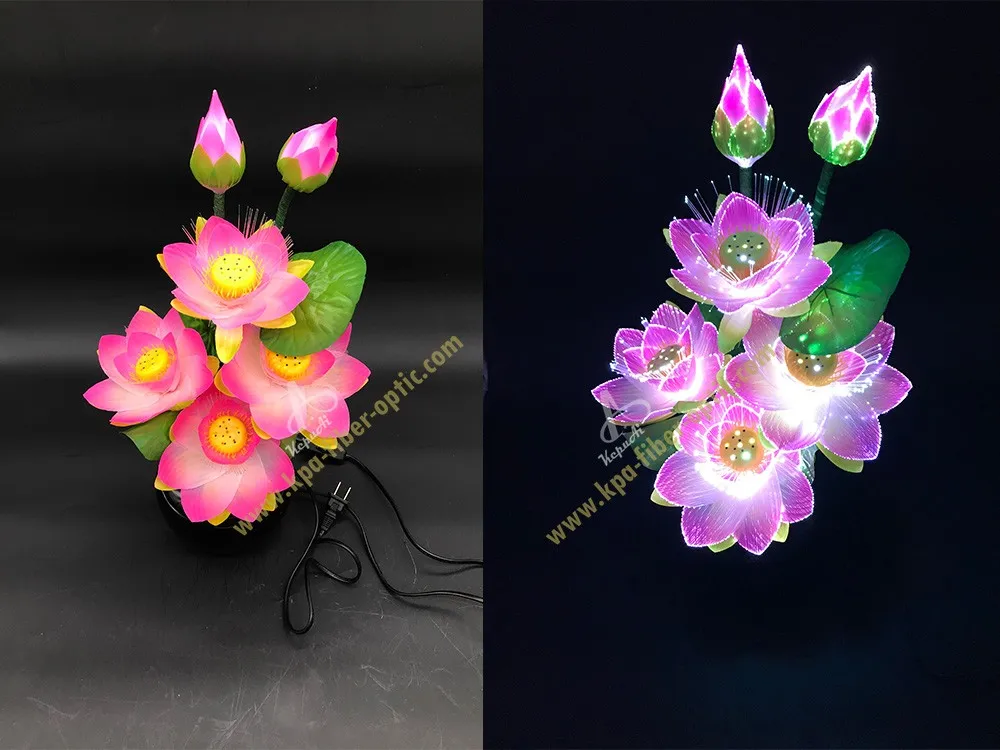 Wholesale Price LED Flower Fiber Optic Lights Decorative Indoor Flowers