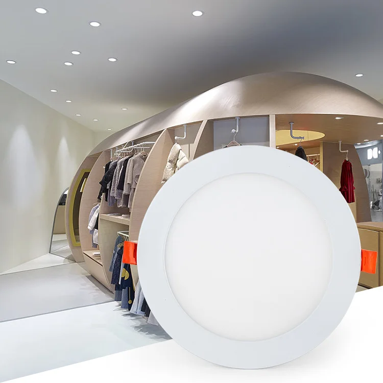 Bedroom 4inch 6inch 8inch frameless dimmable 5cct 3cct led pot light slim ETL panel light commercial