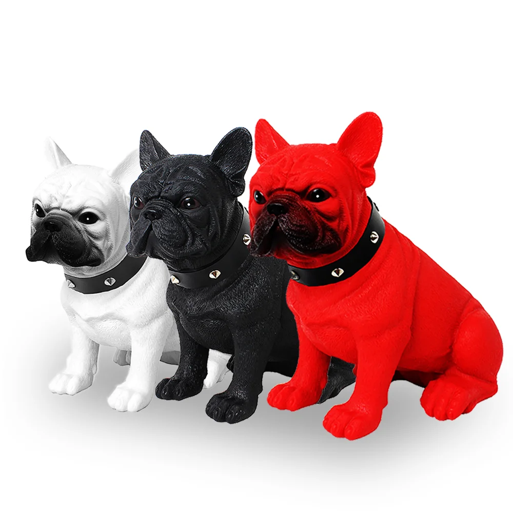 2020 NEW M208 Mini Full-Body Dog Speaker Bulldog Portable HIFI Loudspeaker Gift Christmas OEM Custom support FM Radio