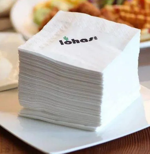 Бумажные салфетки на заказ (Serviette) из натуральной древесной целлюлозы бумажные для дома отеля ресторана