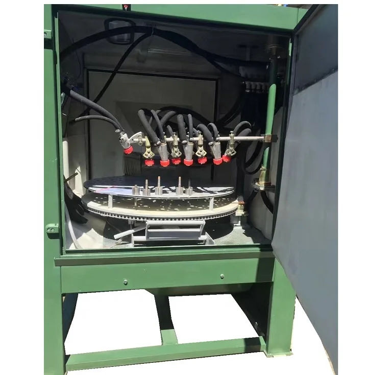 wheels wet blasting machine / vapor blasting equipment for wheels