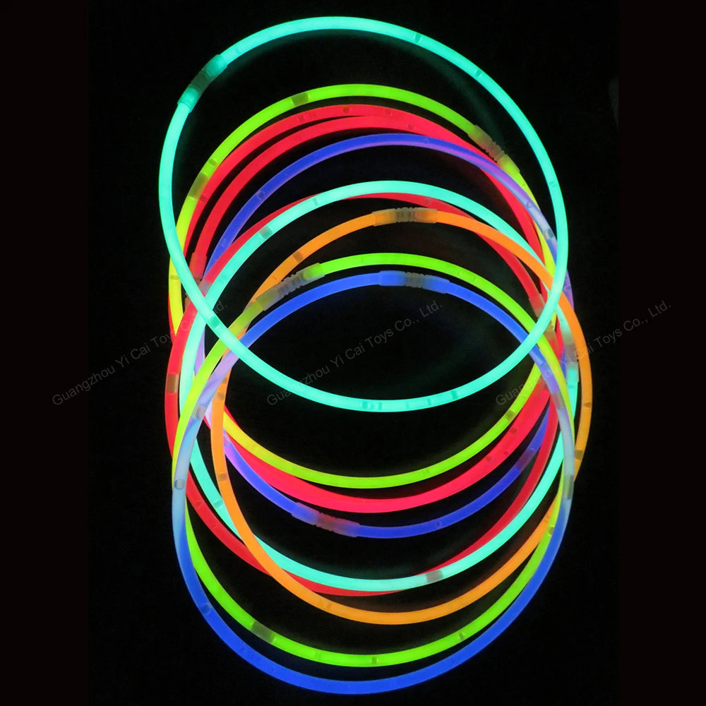 Party Favors 22' Glow Stick Necklace for Party Supplies Glow Necklace Custom