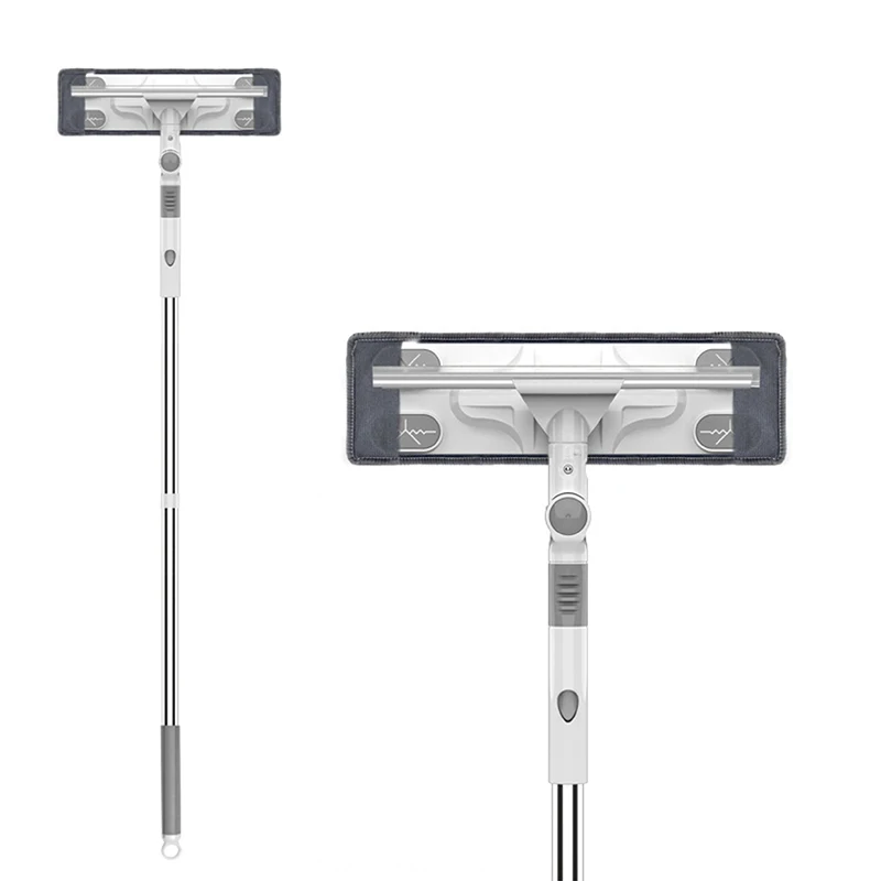 Extenclean Squeegee Window Cleaner Flexible Glass Cleaner With Extension Pole Telescopic Window Washing Wiper