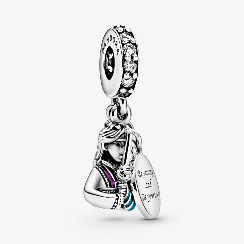 
Mulan Dangle Charm two distinctive sides double dangle design Be strong and be yourself featuring Pendant for self believers 