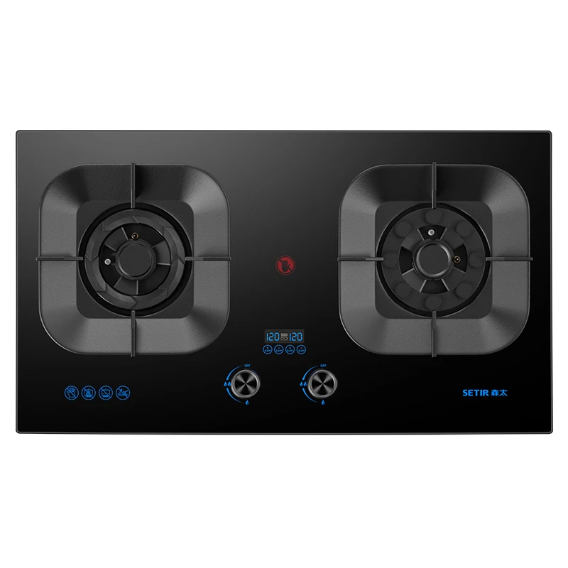 TM81 Hot sale 2 Burner stove modern design OEM High Quality Gas Stove Gas desktops in the kitchen