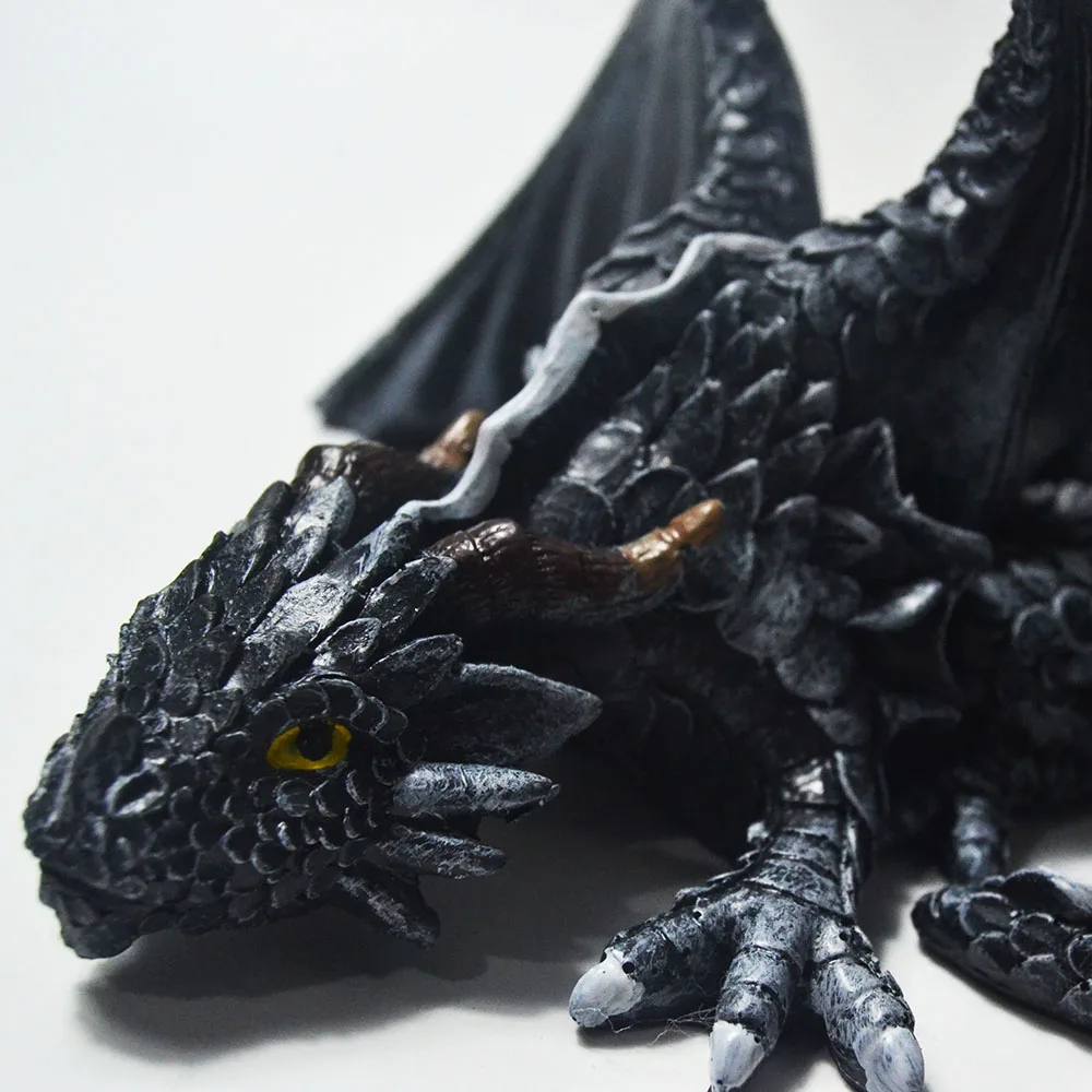 Fengzhi Factory European & American style majestic dragon sculpture large squat dragon sculpture outdoor decorative resin crafts