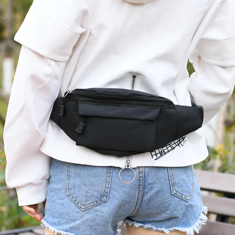Fashion high quality cheap durable multi-color women men running belt waist bag custom fanny pack