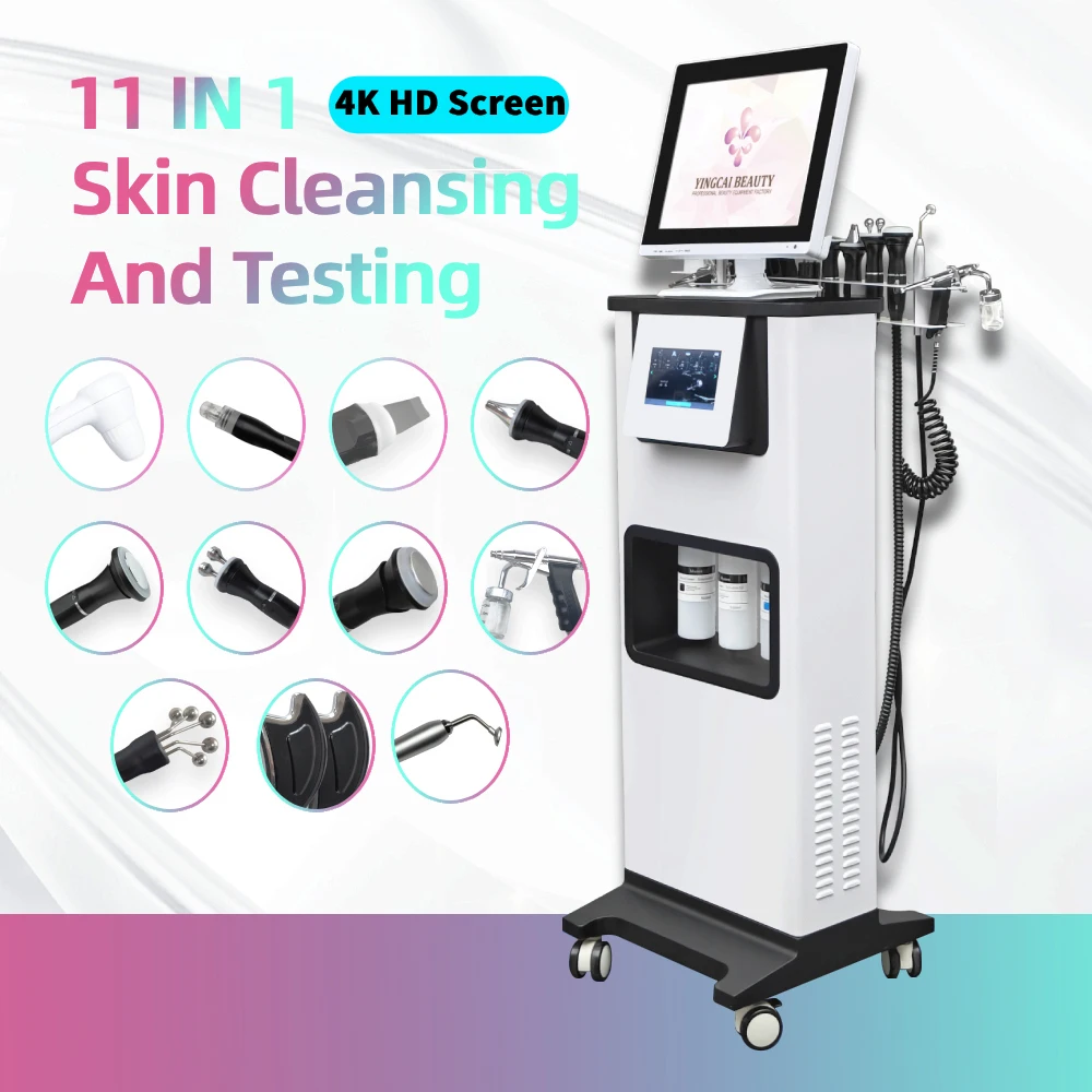 new update 11 in 1 skin analyzer hydro jet peel hydrodermabrasion skin rejuvenation hydra dermabrasion facial machine