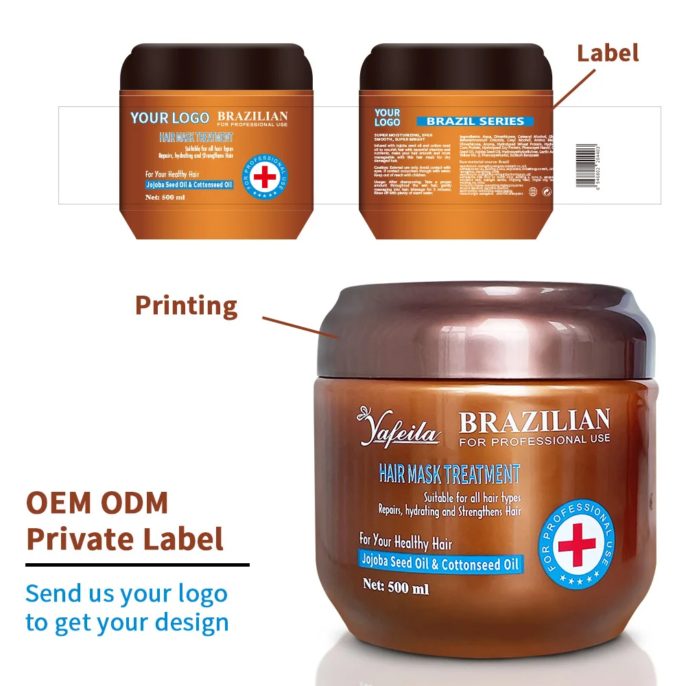 High Quality Keratin Hair Straightening Cream Mask Private Label Weightless Deep Conditioning Treatment for Weak Hair