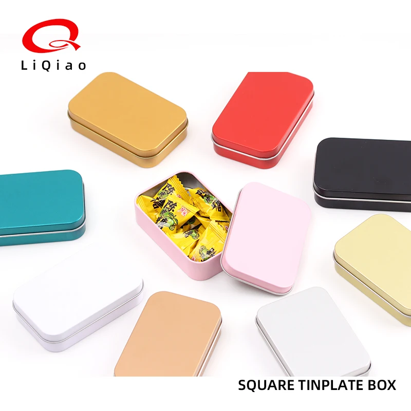 Pill Food Grade Tinplate Portable Mini Small Starburst Tins Tea Coffee Beans Metal Tin Box With Lids