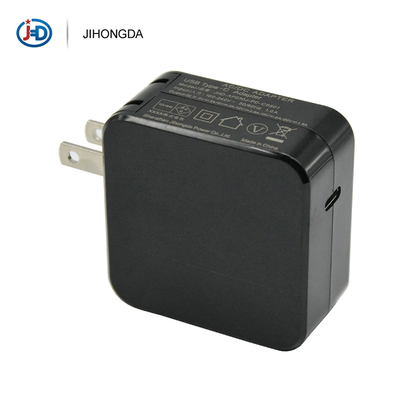 Суперсовместимое Зарядное устройство usb 30 Вт pd, адаптер типа c 5 в 9 в 3a 12v2.5a 15v2a 20v1.5a с ul pse gs