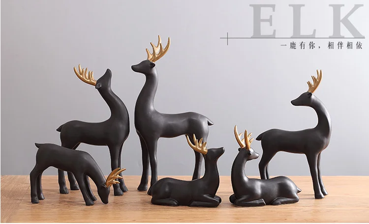 wholesale black and white simple nordic style ceramic decorative for home decor