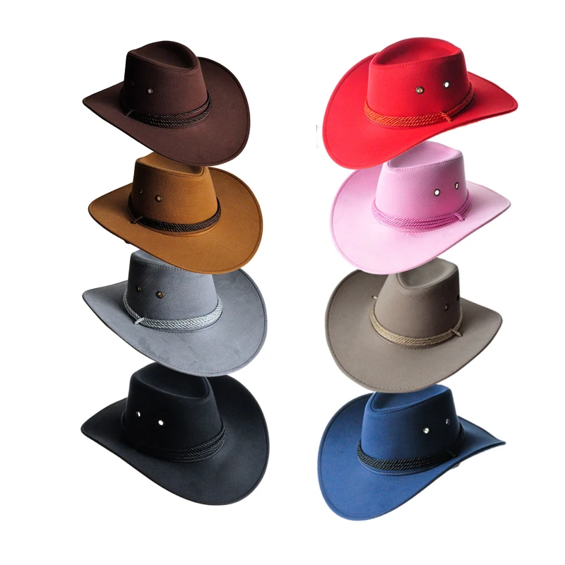 Custom Logo Wholesale Panama Fedora Hat Jazz Caps Multicolor Hat Cowboy Hats