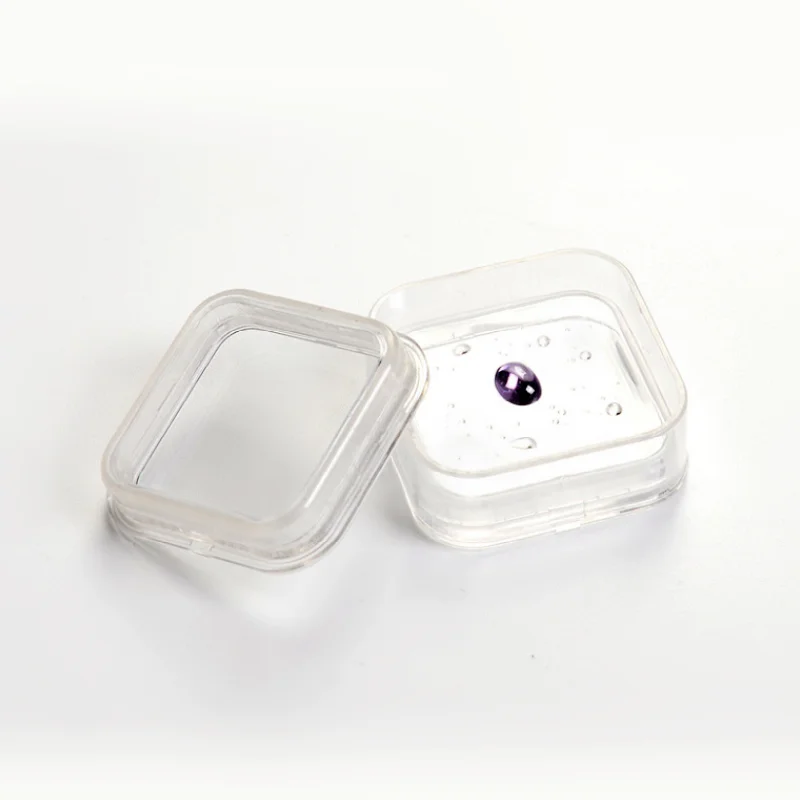 Diamond Gemstone Display Case Gem Jewelry Trinket Storage Container Tray