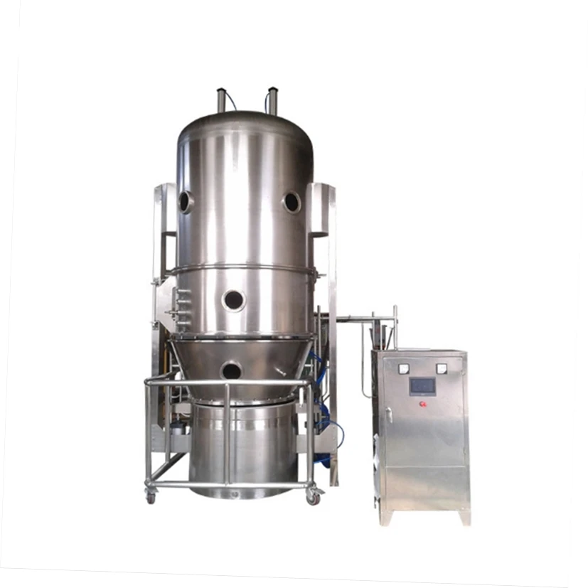 Automatic Artemia Cyst Vertical Batch Fluid Bed Infusion Granulator Dryer Machine For Salt Pharmaceutical