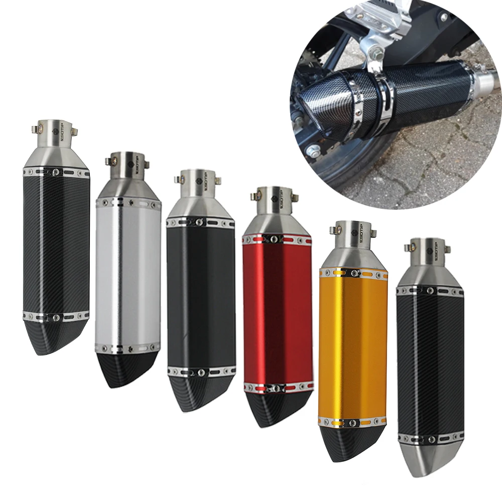 
ZS motorcycle exhaust pipe muffler for Scooter ATV CBR125 CBR250 CB400 CB600 YZF FZ400 Z750 akrapovics exhaust good sound 