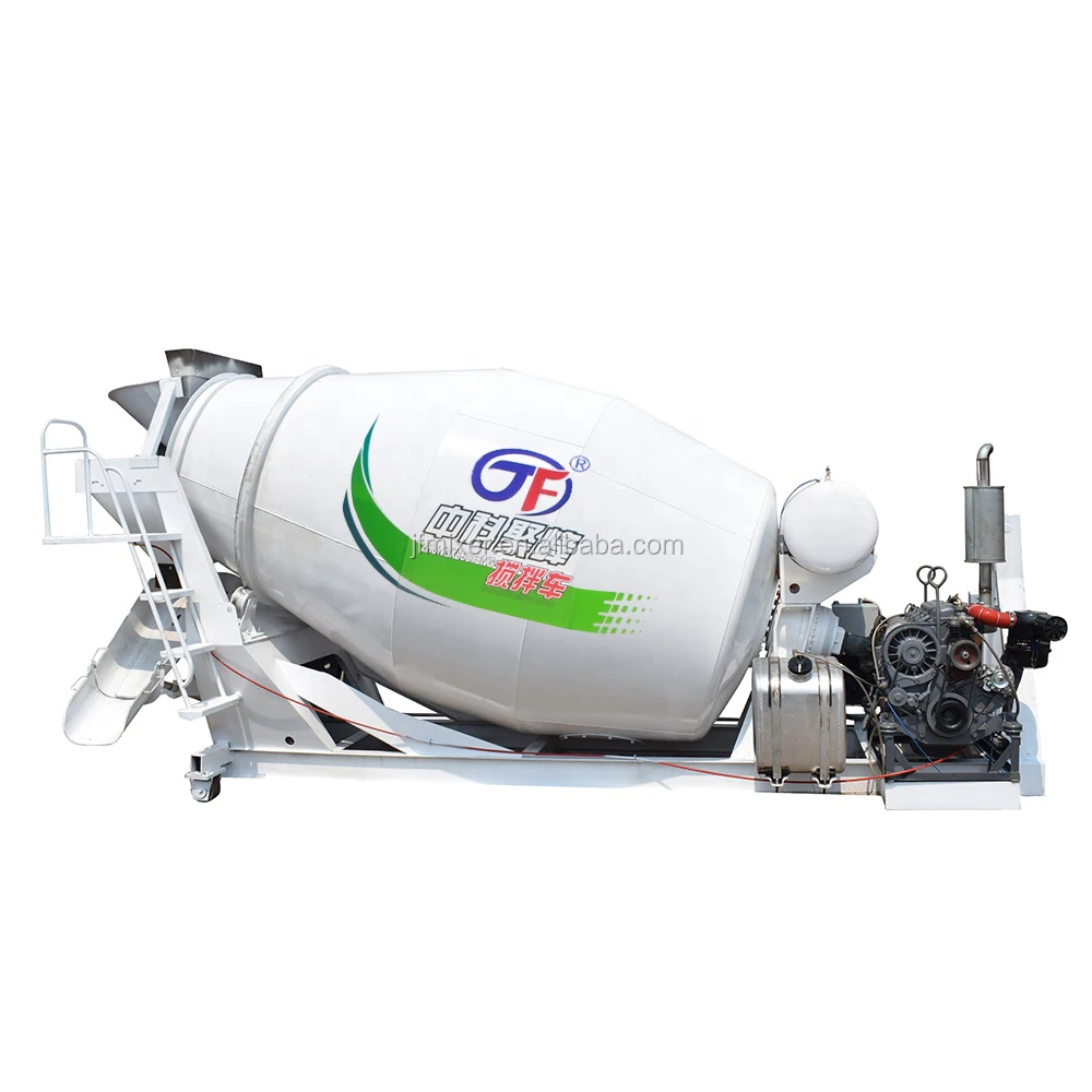 6 CBM Small Concrete Mixer Truck Air Pressure Pumping High Load Moment Uzbekistan 0-12r/min ISO9001, CE 10-15min Provided CN;SHN