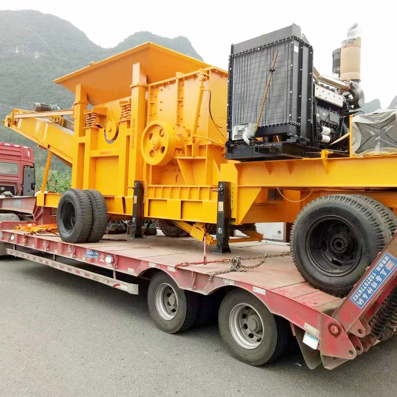 Chinese Manufacturer Stone Crushing Machine Rock Crusher Mini Mobile Stone Small Diesel Crusher for Sale