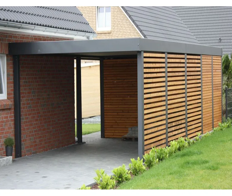 Легкая установка, металлический автомобильный парковочный сарай, стальная конструкция гаража