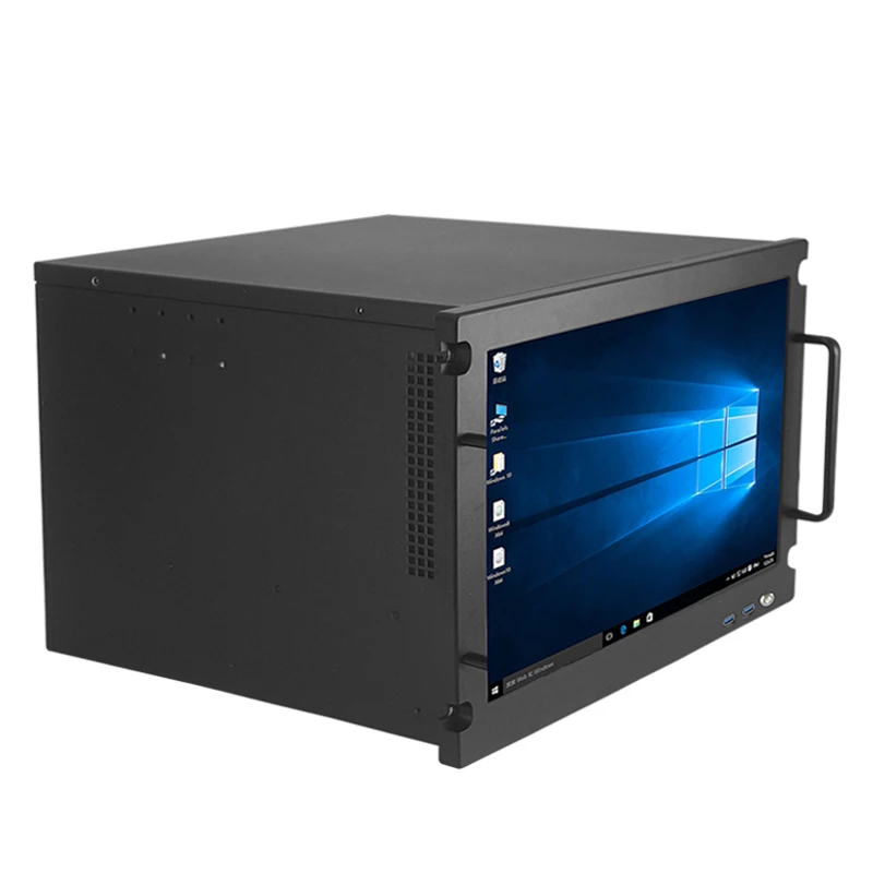 OEM стойку 6u сервере дело с двойной psu промышленный компьютер pc корпус сервера 19 дюймов 6u серверного шасси с дисплеем