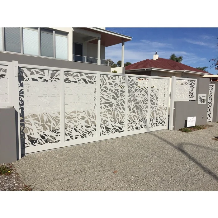 Powder Coated Laser Cut Metal Screen Privacy Fencing for Garden and Commercial Buildings