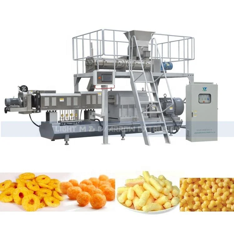 Best Quality Puffed Cheese Ball Snacks Making Machine Corn Puff Snack Extruder