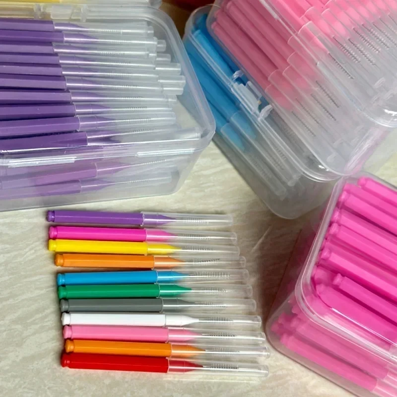 Interdental Brushes Dental Floss Teeth Brush Cleaning Toothpick Healthy for Teeth Cleaning Oral Care with Box Package