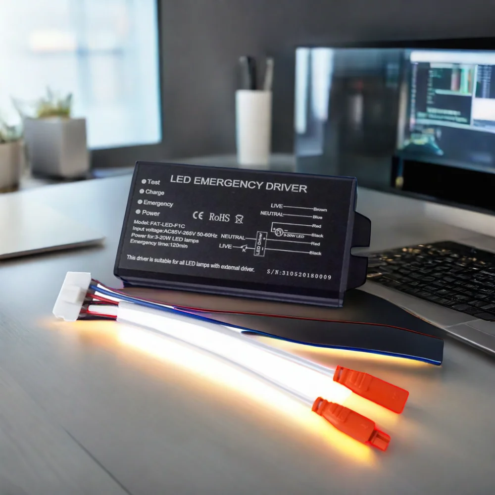 Flame-retardant aluminum shell can be applied 3W-30W LED fixture LED emergency kit