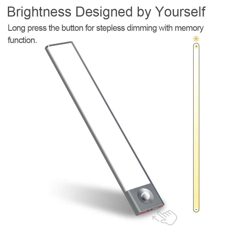 Перезаряжаемые светодиодные Cabinet Light с инфракрасный датчик движения цвет древесины гардероб шкаф