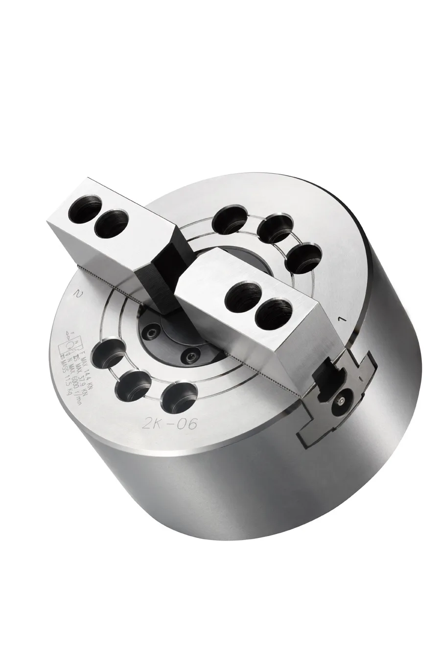 Premium High-Speed Open Center 2 & 3 Jaw Power Chucks - Large Thru Hole Plain Back Hollow Chucks for CNC Machining