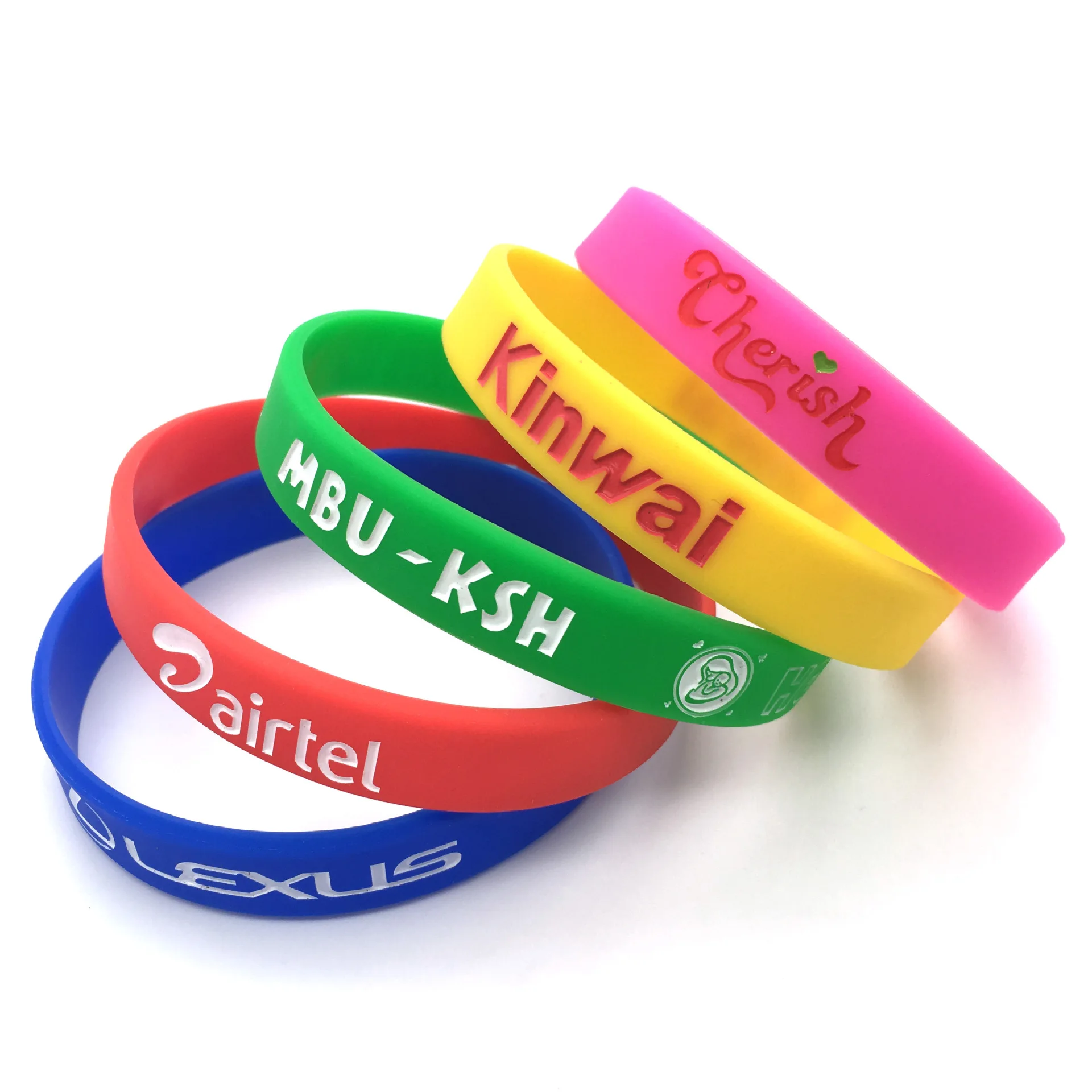 Custom Logo Glow Silicone Wristband Promotional Silicone Bracelet LED Bracelet Women Men Silicone Rubber Wristband