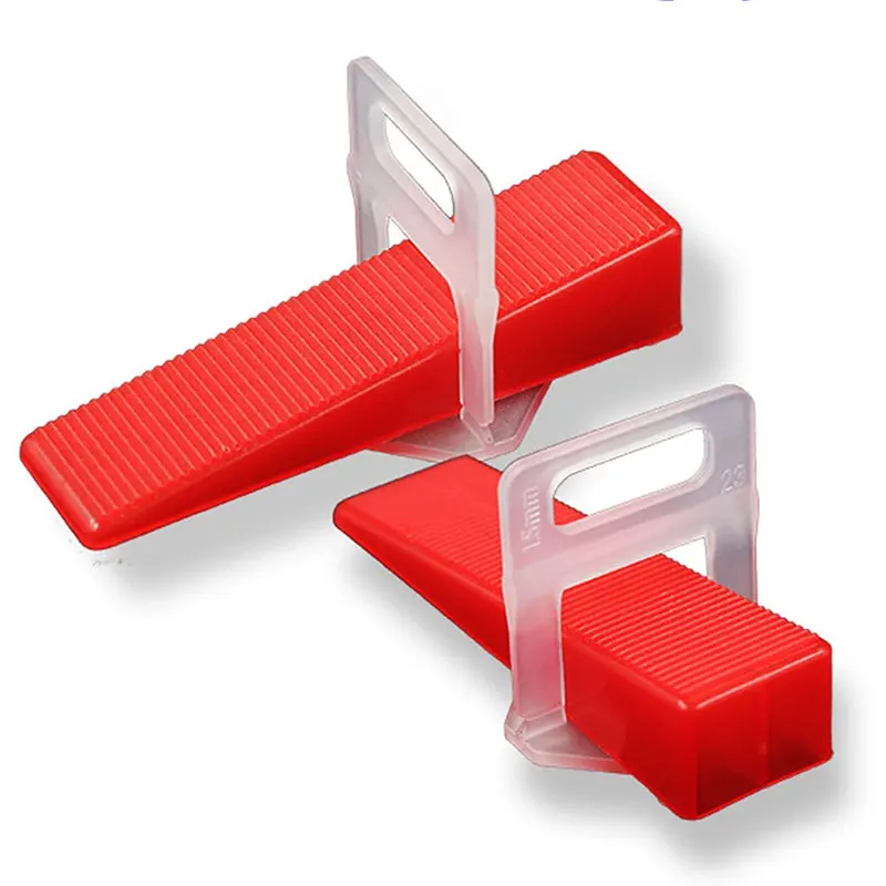 500Pcs Tile Reusable Leveling System Clips 1.5mm Spacers 1/8 1/16 Tiles Wedges Tools Kit for Ceramic Leveler Installation