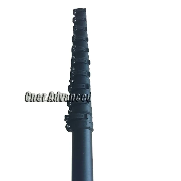 50ft 60ft carbon composite telescopic connecting window washing cleaning poles with brush 45cm/CNER water fed poles 10 inch