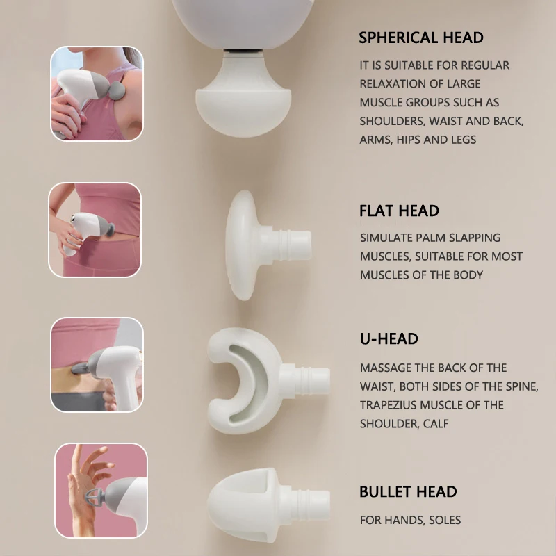 Modern Style Handheld 5 Speed Muscle Deep Tissue Fascial Percussion Massage Gun Touch-tone Mini Fascia Masajeador Massage Gun