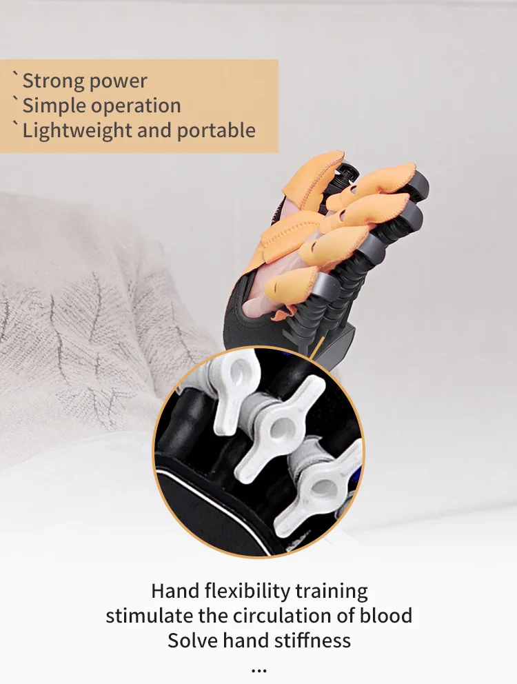 High quality robotic hand gloves therapy finger rehabilitation trainer robot gloves stroke hand machine