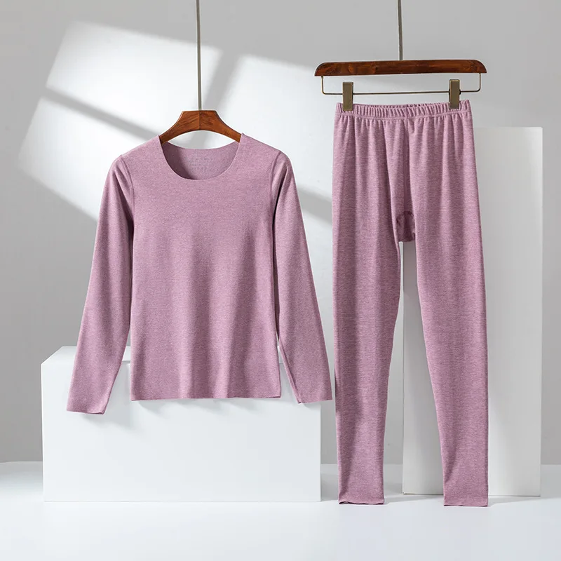 High Quality Classic Underwear Set Solid Color Thermal underwear Men Long Johns Suit