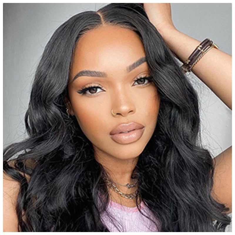 Lace Body Wave Wig Baby Hair Swiss Lace Kinky Curly Wig Wholesale 100% Human Hair Transparent Brazilian with Natural Color Long