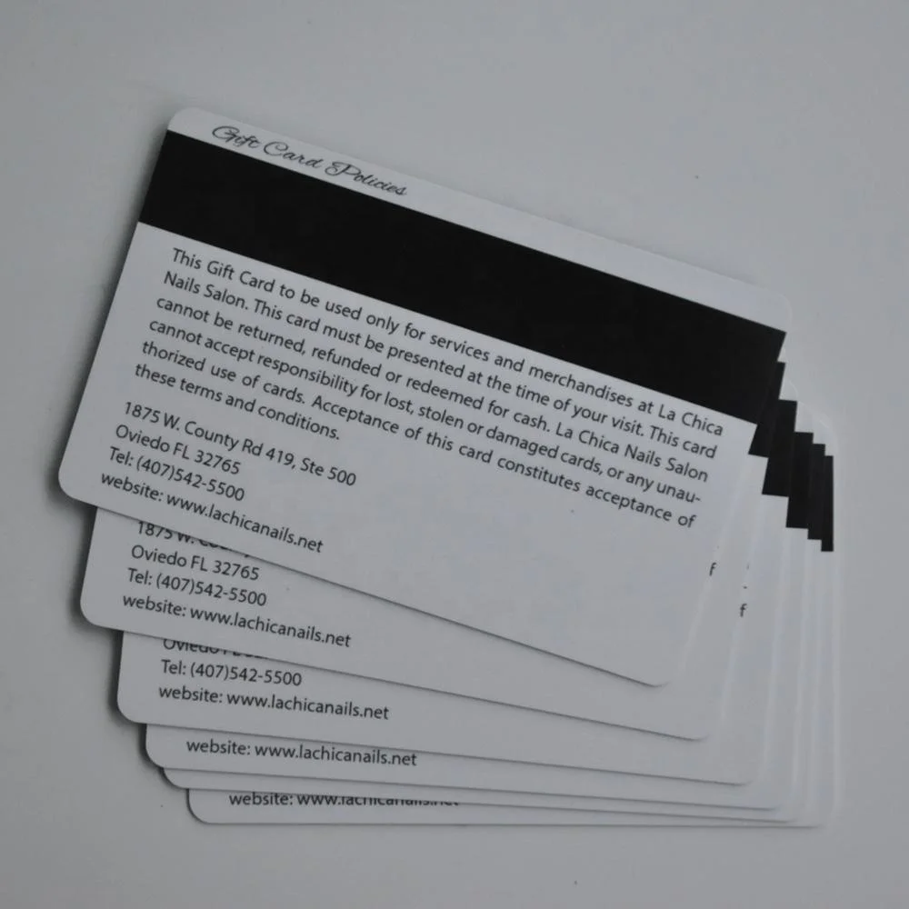 New PVC Plastic Surface Stamping  Gold Gift Card Of Magnetic Stripe