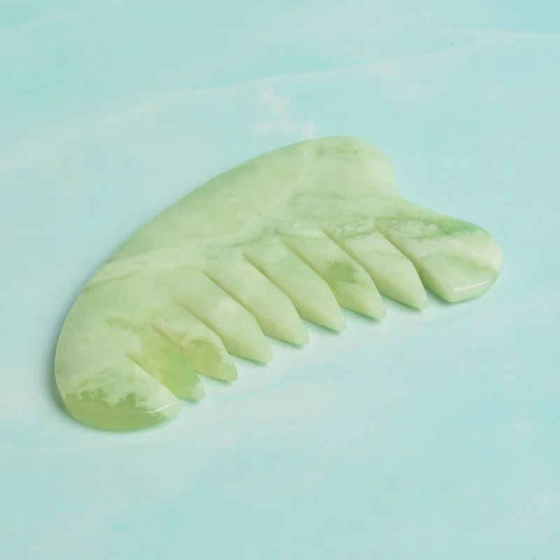 
Hair restoration massage comb hair grow scalp jade massage comb 