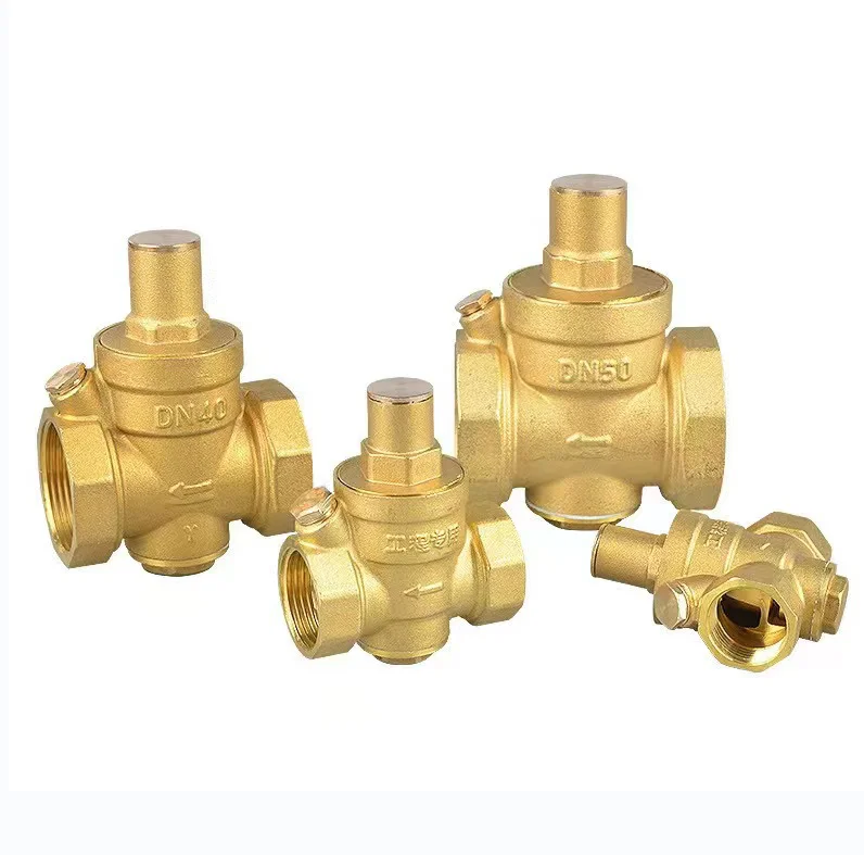 DN15-DN50 Precision Brass Pressure Reducing Valve Pressure Regulator Valve Manufacturer Wholesale Pressure Gauge Brass Valve